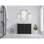 Boston 48 po X P 22 po De salle de bain simple en fer forgé Quartz blanc-108517476
