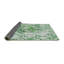 Tapis à motifs vert / blanc-1033952963