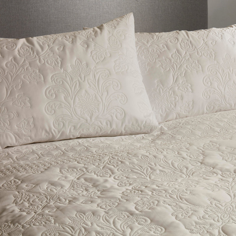 Delante Polyester Solid Colour Duvet Cover Set with Pillowcases Included, Beige, Double - 2 Standard Pillowcases