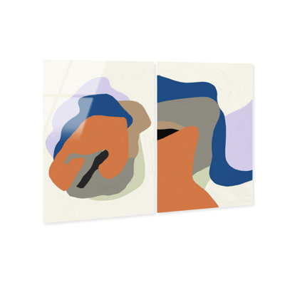 Together Set High-Gloss Frameless Acrylic Glass Wall Art Abstract Print by Oliver Gal, Ready to Hang, 10 x 15