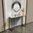 39.4" Marble Console Table Sintered Stone High-End Sofa Side Table-1654957947