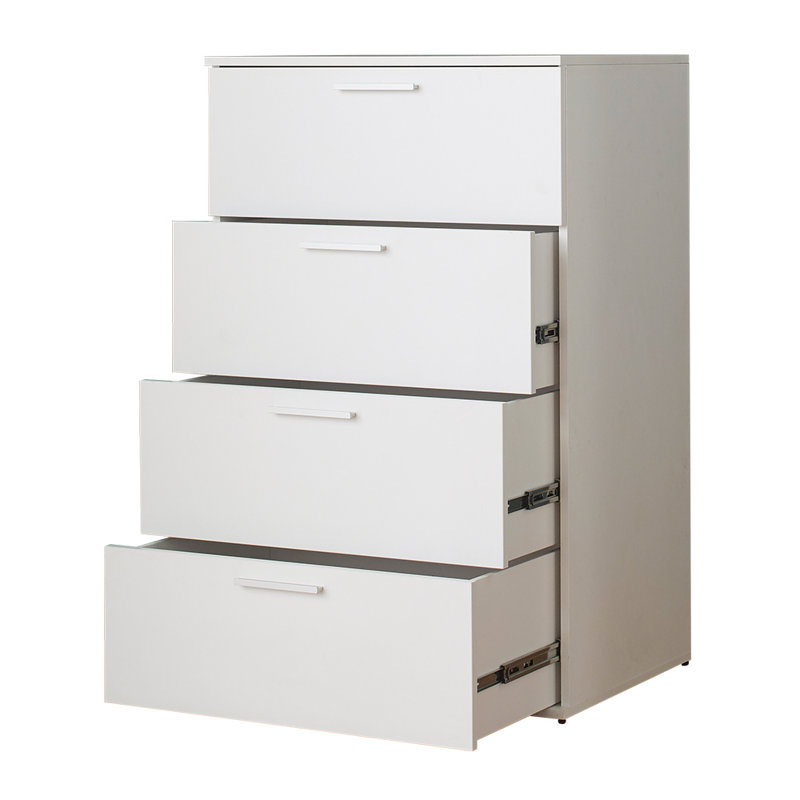 Commode 4 tiroirs l 31,5 po Byrd-Green, Blanc
