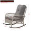 Chaise berçante d'extérieur en osier Roschelle-998570576