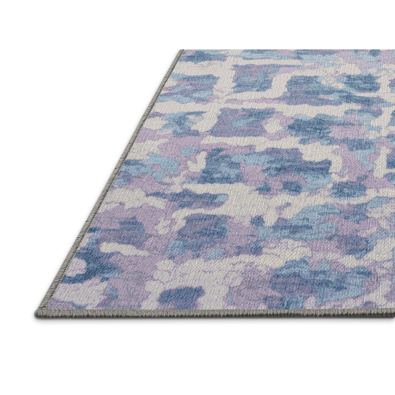 Machine Washable Gray Area Rug, Rectangle 8' x 10'