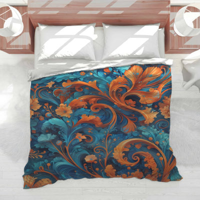 Édredon Ornate Floral Swirls