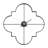 Duboise Metal Open Frame Quatrefoil Decorative Wall Clock-56106024