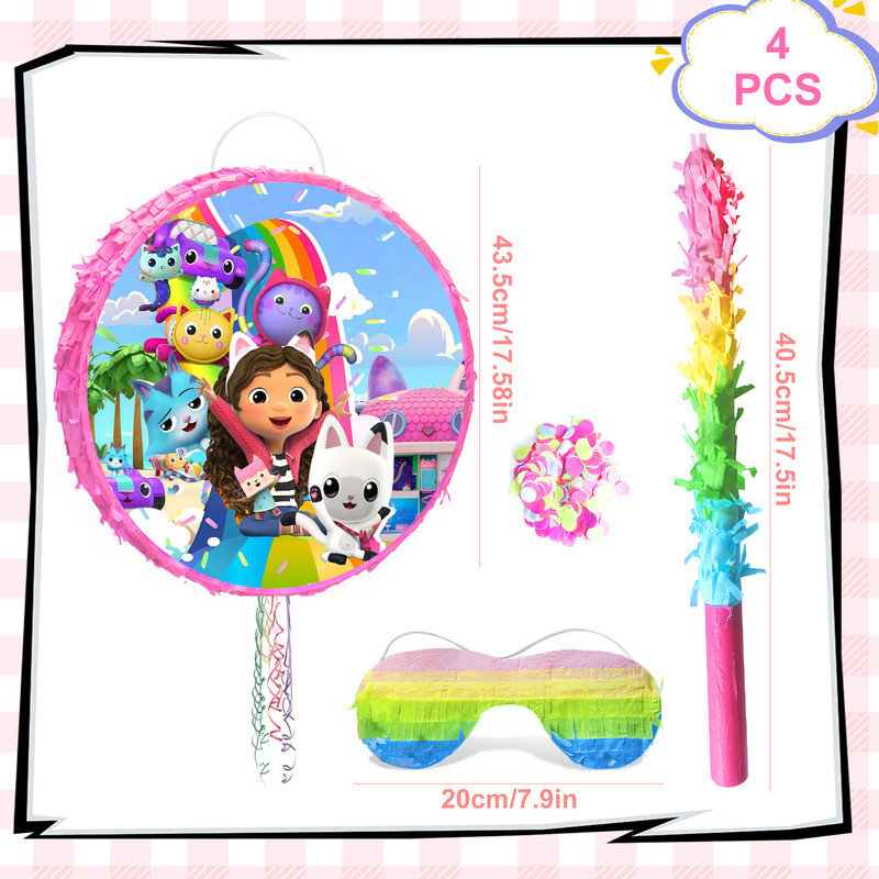Ensemble de pinata Gabi pour maison de poupée Gabi, 4 pièces Gabi