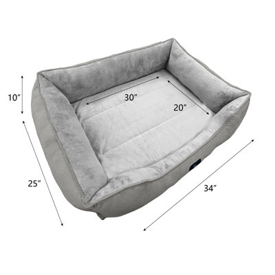 Serta Ortho Cuddler Bolster Pet Bed