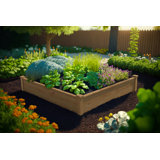 Lit de jardin surélevé en bois 4 pi x 4 pi