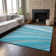 Premium Machine Washable Cerrito AMF585 Teal Rug