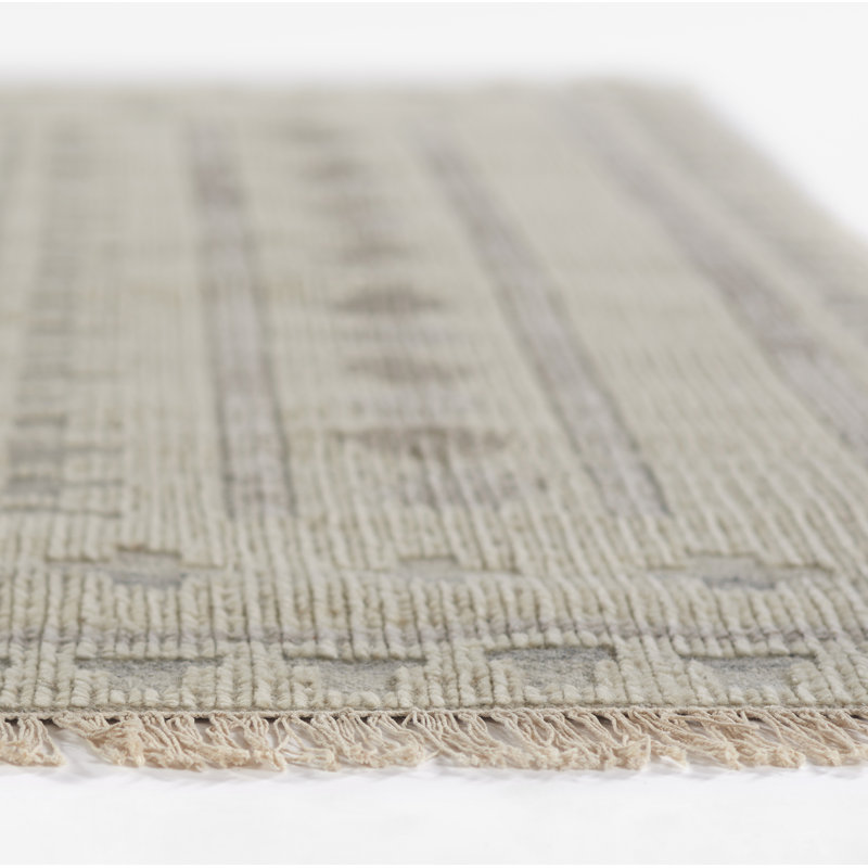 Bristol Geometric Area Rug in Ivory, Rectangle 8' x 10'