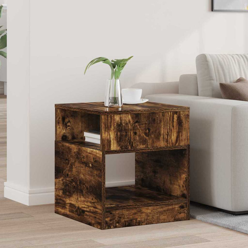End Table, Smoked Oak