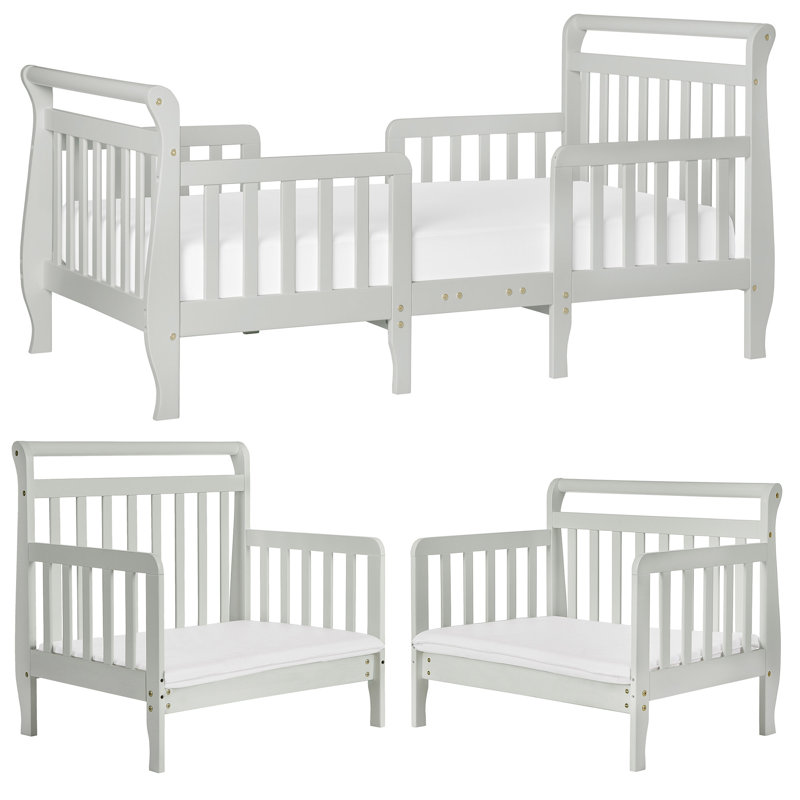 Bhatade Kids Toddler Bed, Steel Gray
