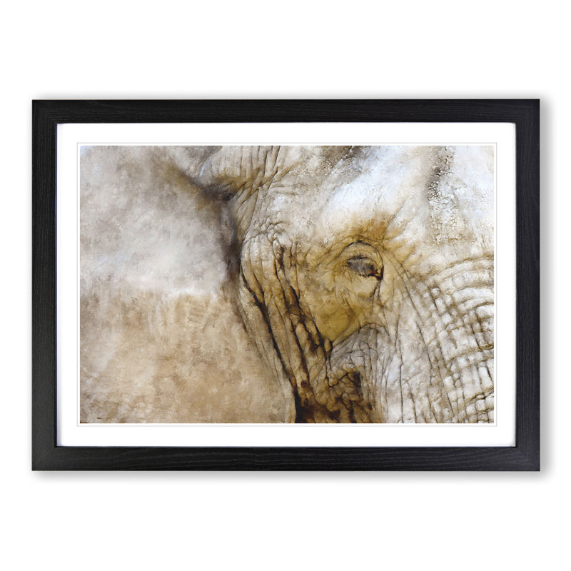 Elephant Vol.5 - Picture Frame Graphic Art, Black Framed, 36cm H x 48cm W x 2cm D