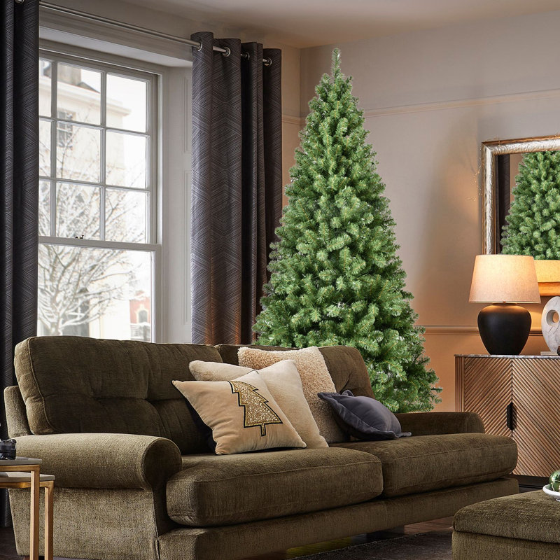 Arbre de Noël illuminé 7 pi avec lumières et base en métal