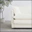 Canapé pour causeuse moderne en tissu de grande taille à 2 places avec 4 coussins, chenille blanche-12729242