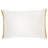 Appliqued and Fringed Cotton Throw Pillow