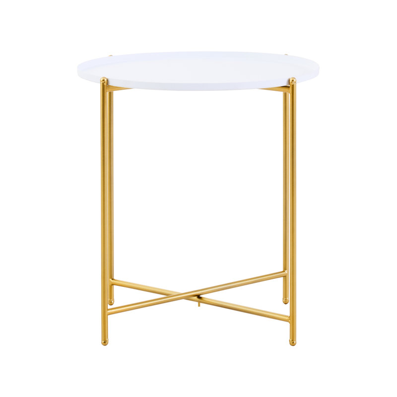 Alexica End Table, White