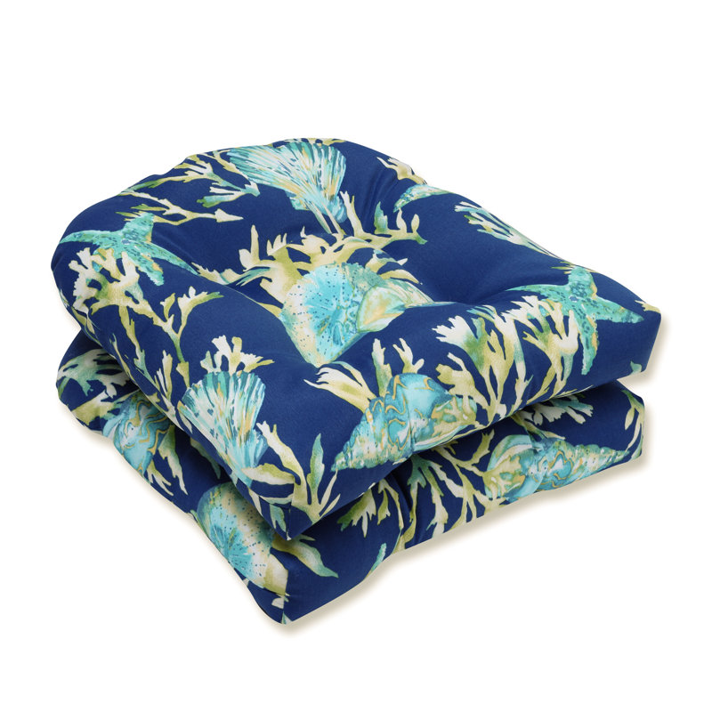 Earleville Outdoor 5'' Dining Chair Cushion, Pacific