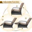Chaise de patio inclinable avec coussins-2002121057