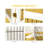 170" Freestanding Wooden Dog Gate, 6-Panel Foldable Safety Barrier For Doorways/Stairs-110833141