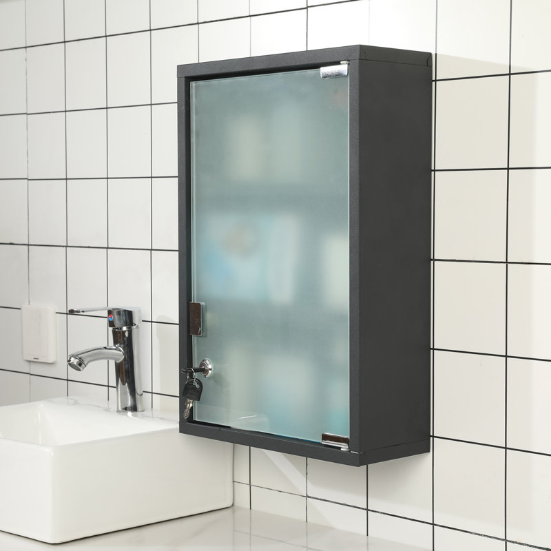 Bardem Metal First Aid Surface Mount Medicine Cabinet