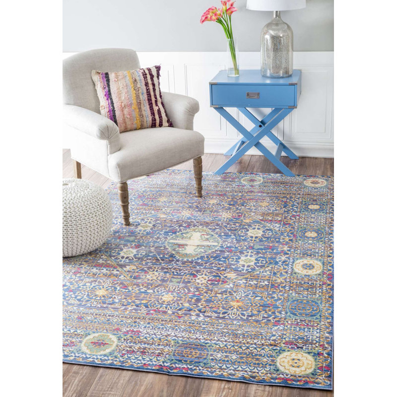 Tapis oriental mauve, Rectangle 5 pi 3 po x 7 pi 7 po