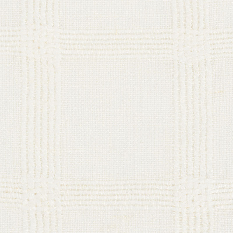 Tissu en lin Pauline, Blanc brodé