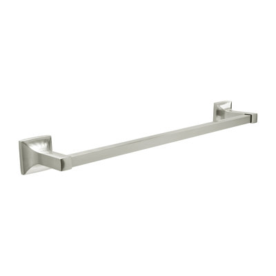 Barre à serviettes Studio Collection - nickel satiné 20 1/8 po x 2 1/8 po - Accessoire de salle de bain transitionnel