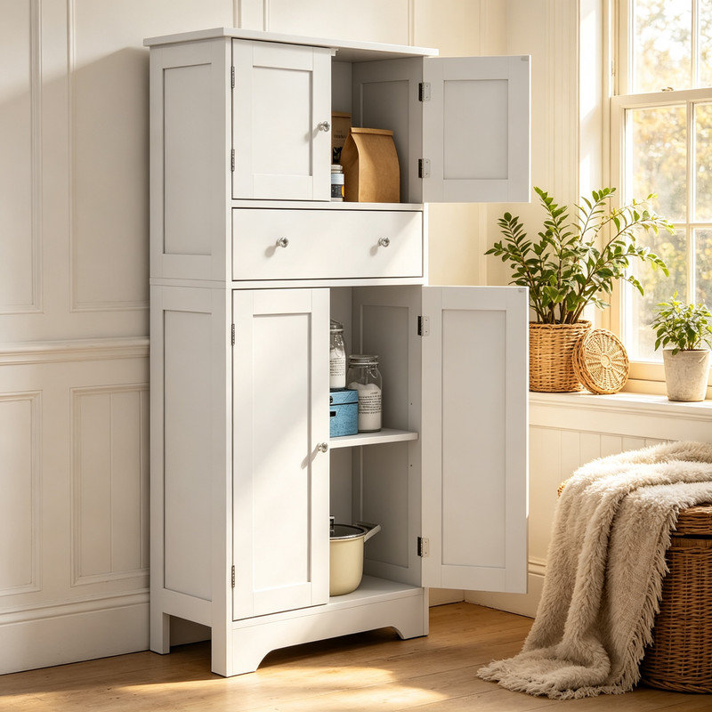 Particle Board 4 - Door Rectangle Accent Cabinet