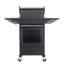 Barbecue en acier inoxydable 3 avec brûleur latéral - 37000, cuisson extérieure, patio, jardin, noir / argent 3