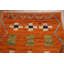 Tapis de couloir orange orange noué à la main 3 x 10