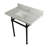 Kingston Brass Templeton 36-Inch Carrara Marble Vanity Top with Brass Legs (8-Inch, 3-Hole)-30370530