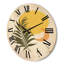 Horloge murale abstraite soleil et lune avec feuille tropicale I-63903326