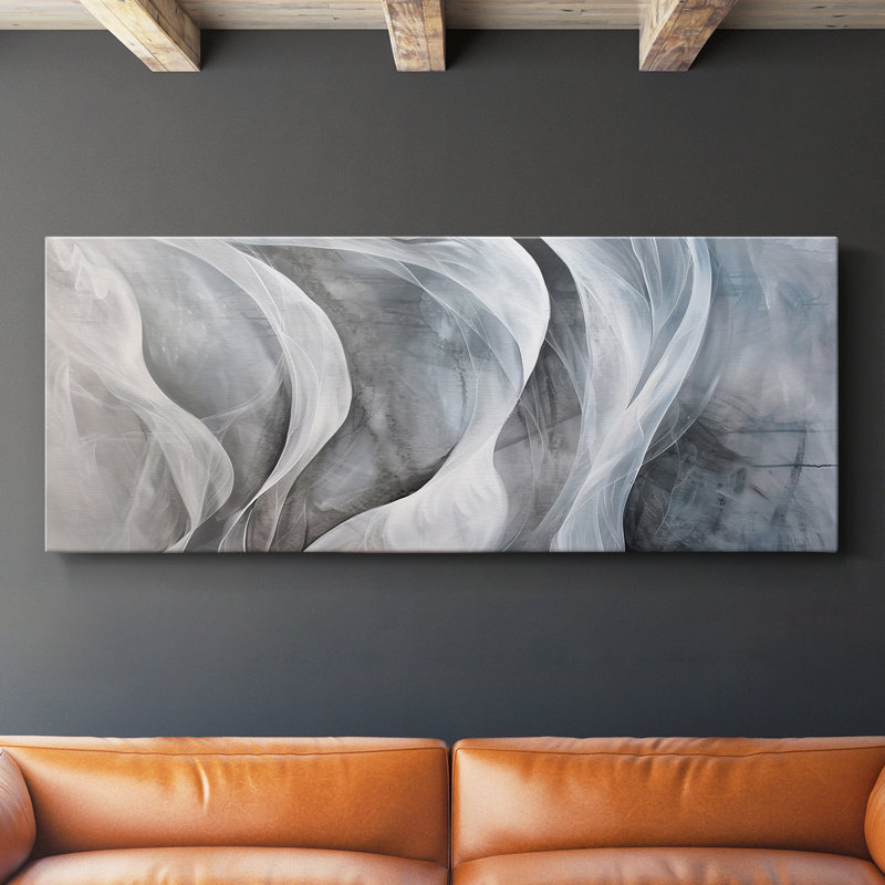 Abstract Series 4 #XCV-Wide Gallery Wrapped Canvas, 16" H x 40" W