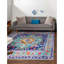 Tapis oriental bleu / noir / orange Sonja-906966172