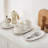 3 piece oval stoneware serving platter set,16in/14.7in/13.5in