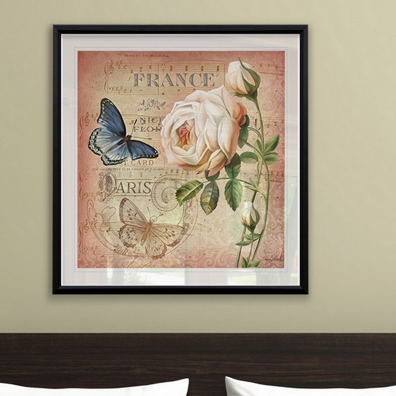 «Springtime in France II», reproduction encadrée, H 26,5 po x l 26,5 po x P 1,5 po