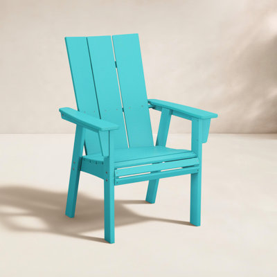 POLYWOOD Modern Curveback Adirondack Dining Chair