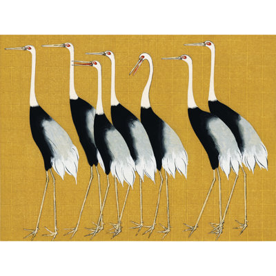 Herons Cranes Flock Ogata Korin Vintage - Print