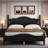 Desirree Retro Style Platform Bed with Wooden Slat Support-1771550020-1771550021