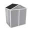 Campcraft 6*5ft resin storage shed, high quality pp material, strong structure, waterproof, rust and UV proof, large storage space, 12mm thick pp board