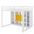 Full-Scale Raised Loft Bed Featuring Closet, Racks-2030843760
