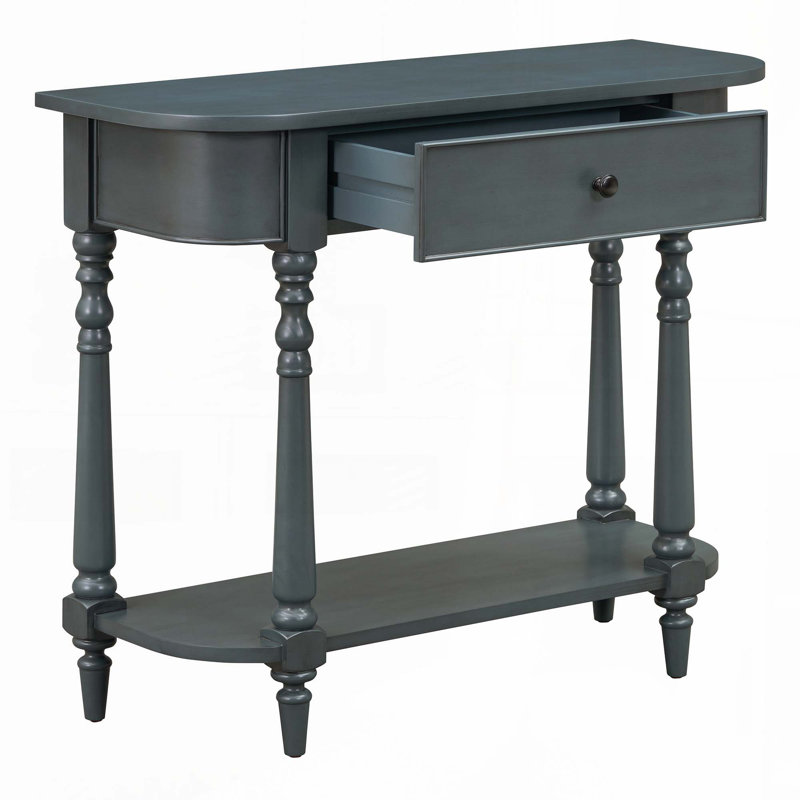 Commode 2 tiroirs 36 po avec tablette ouverte, Marine
