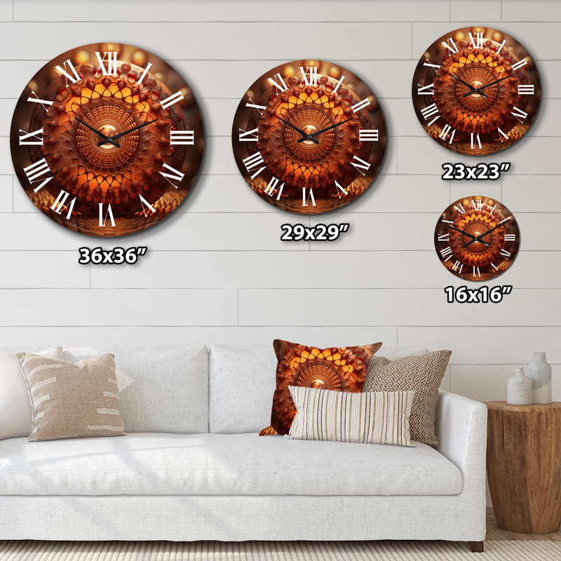 Horloge murale mauve et rose, Grand