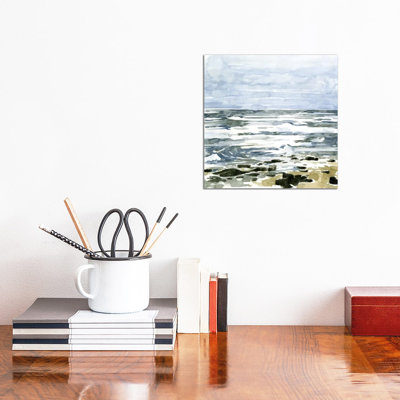 Loose Seascape II by Emma Caroline - Wrapped Canvas Painting