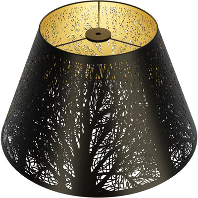 Abat-jour pour lampe de table 7 po en haut x 13 po en bas x 7,8 po de hauteur, abat-jour en métal, remplacement de l'abat-jour pour lampe de table, lampe sur pied, installation facile
