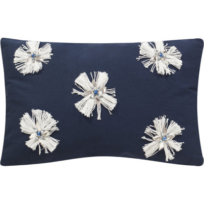 Buttons Feather Throw Pillow