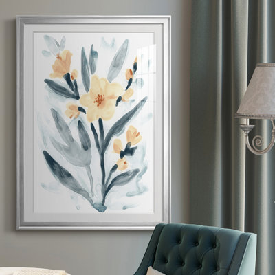 Indigo & Blush Bouquet II - reproduction de cadre photo