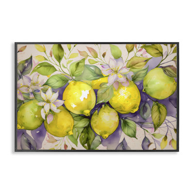  «Cottage Lemon Blooms», art de la giclée encadrée par Alina Georgescu